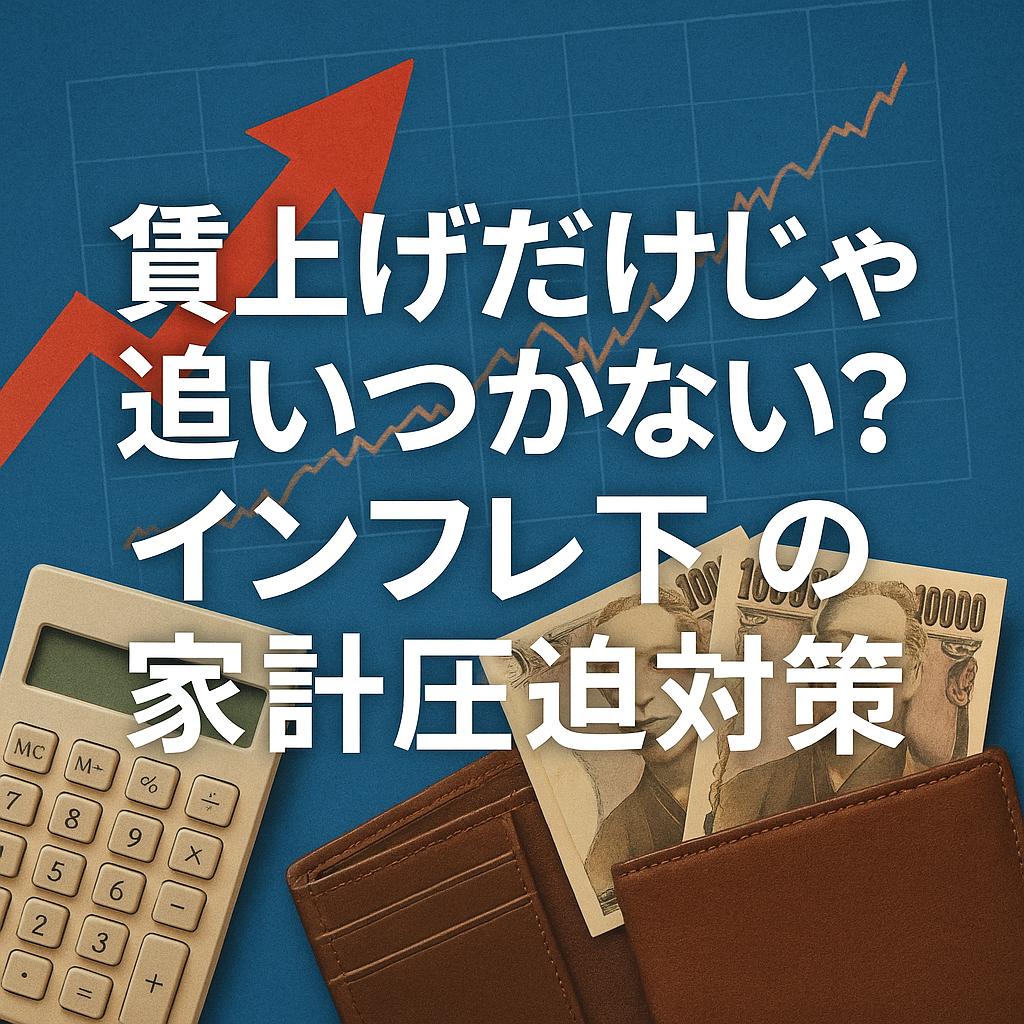 賃上げだけじゃ追いつかない？インフレ下の家計圧迫対策